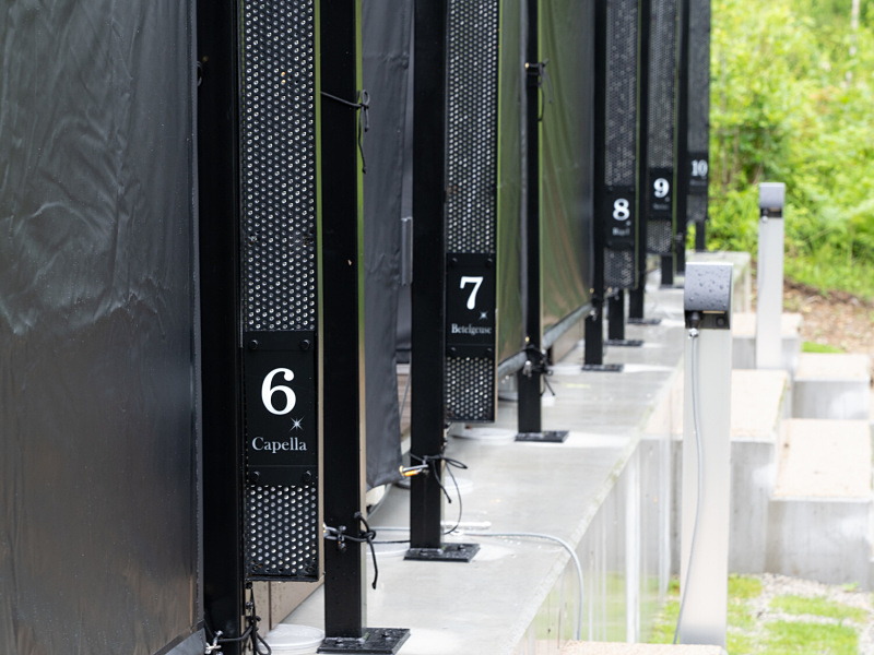 各スペースには星の名前がついている。