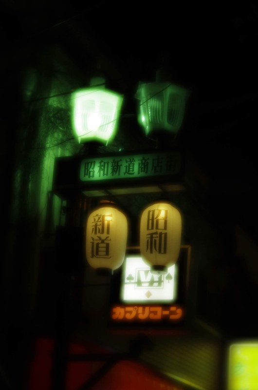 撮影者名：あゆあゆさん<br>水銀灯の緑被り照明の面白さ？