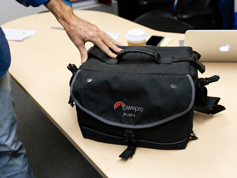 Dougさんがロープロ時代に手がけたカメラバッグのひとつ。NOVAは現在まで続くロープロ製品の定番シリーズ。