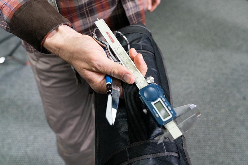 デザインに欠かせないという道具たち。