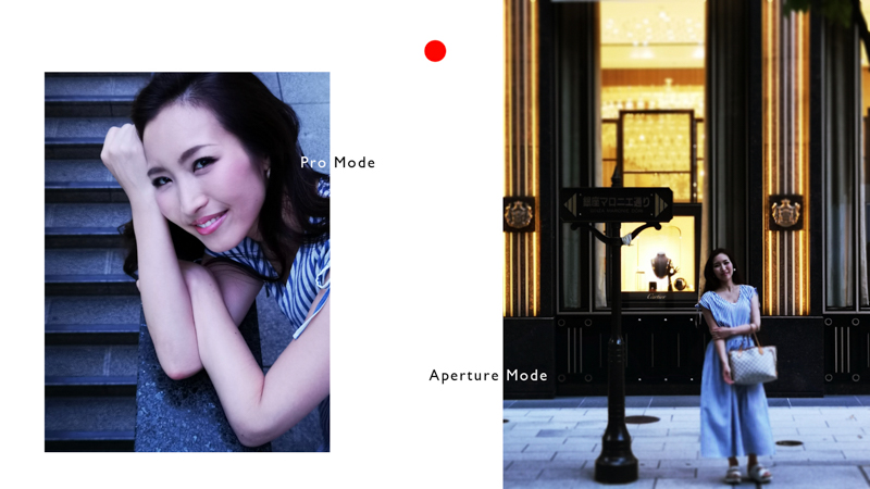 当日のプレゼンテーション資料より（撮影：内田ユキオ モデル：野口菜菜）