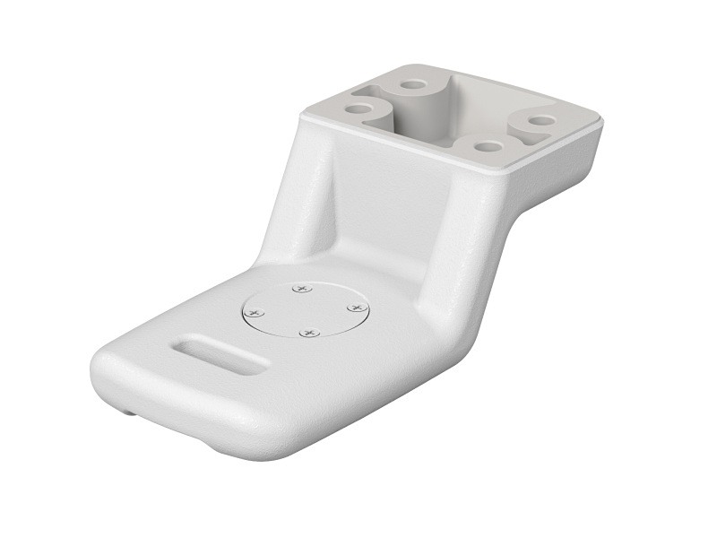 サービスセンターでの交換作業により、一脚座向けのパーツに変更できる。