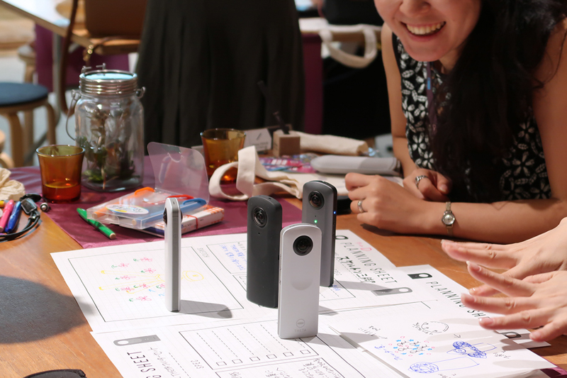 各自のTHETAでも撮影会が。