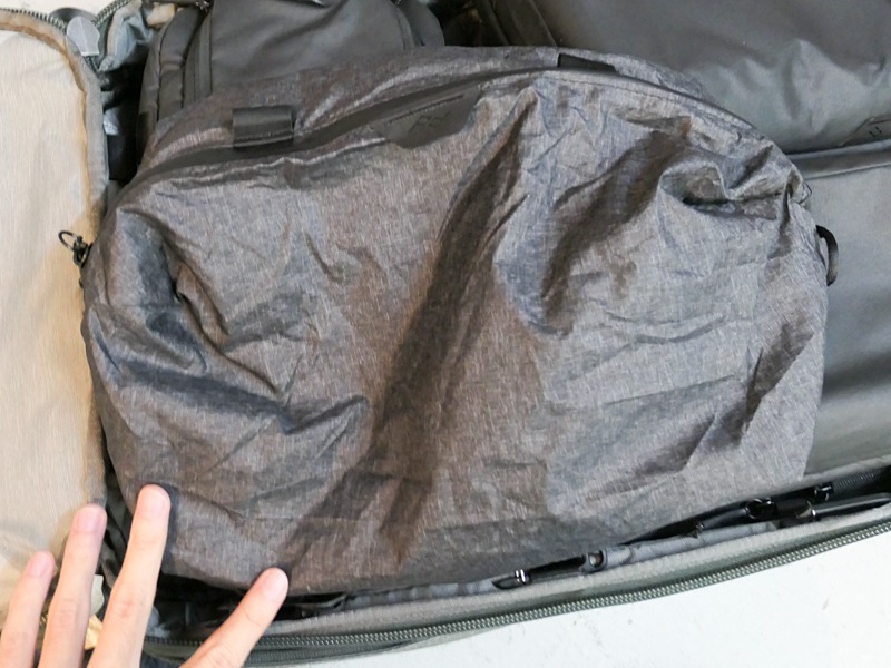 シューポーチを広げたところ。