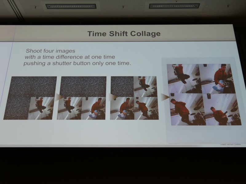 4枚を異なるタイミングで記録する「タイムシフトコラージュ」