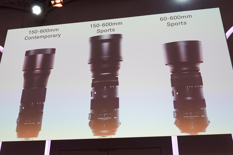150-600mmとの外観比較。