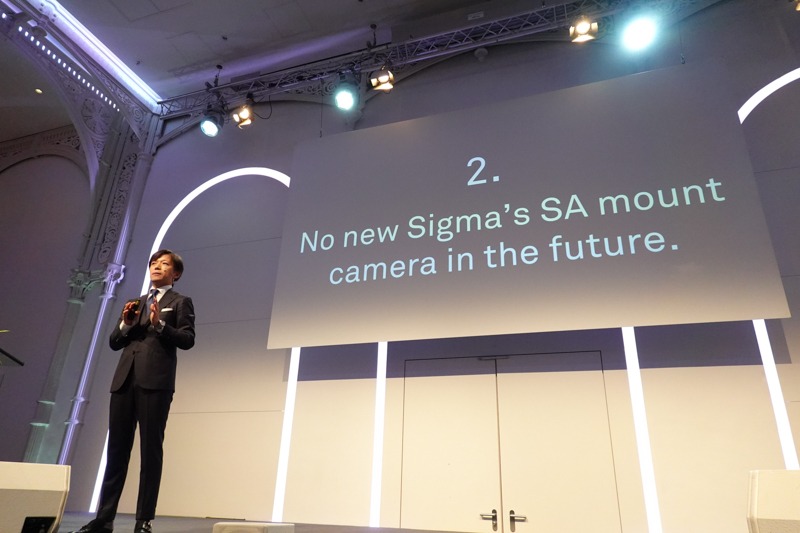 今後、シグマSAマウントのカメラ新機種は出ない。