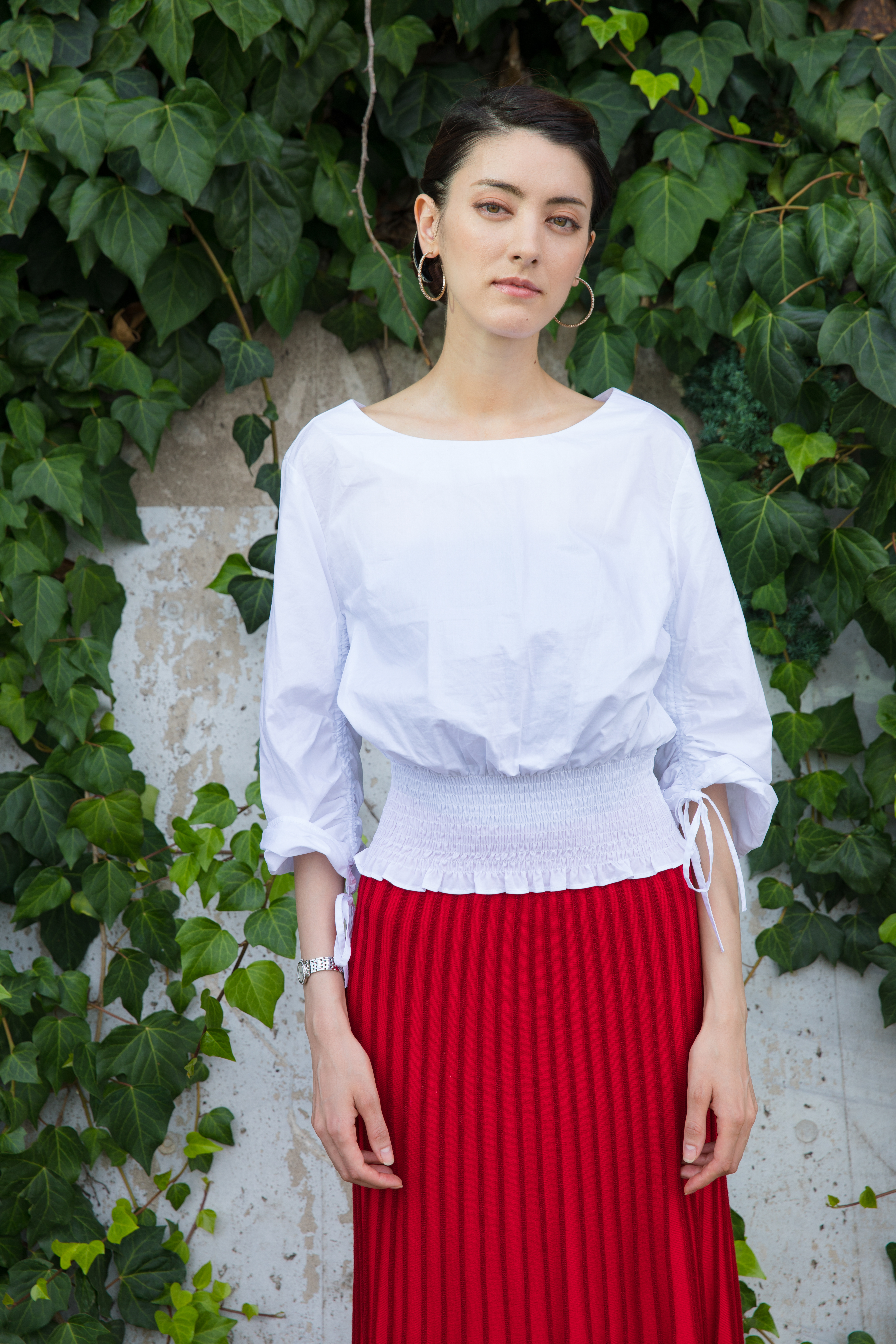 左上からグリーンフィルター付きグリッド20度+正面からバウンスカード