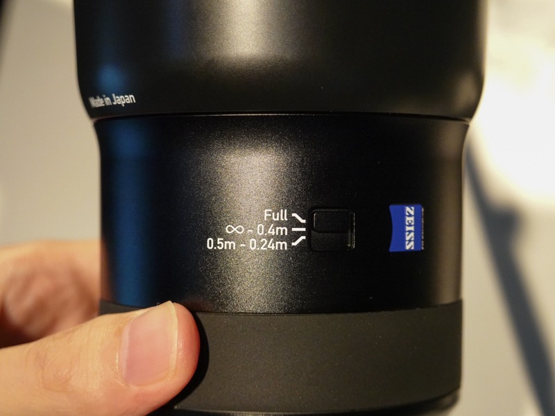 フォーカスレンジリミッターがある。