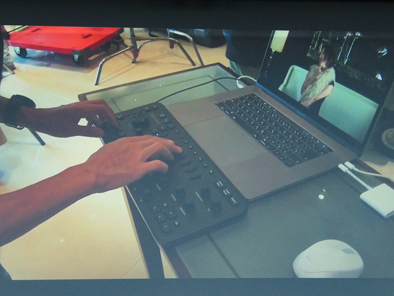 田所氏はミュージックビデオの撮影現場でもLoupedeck+を使用。