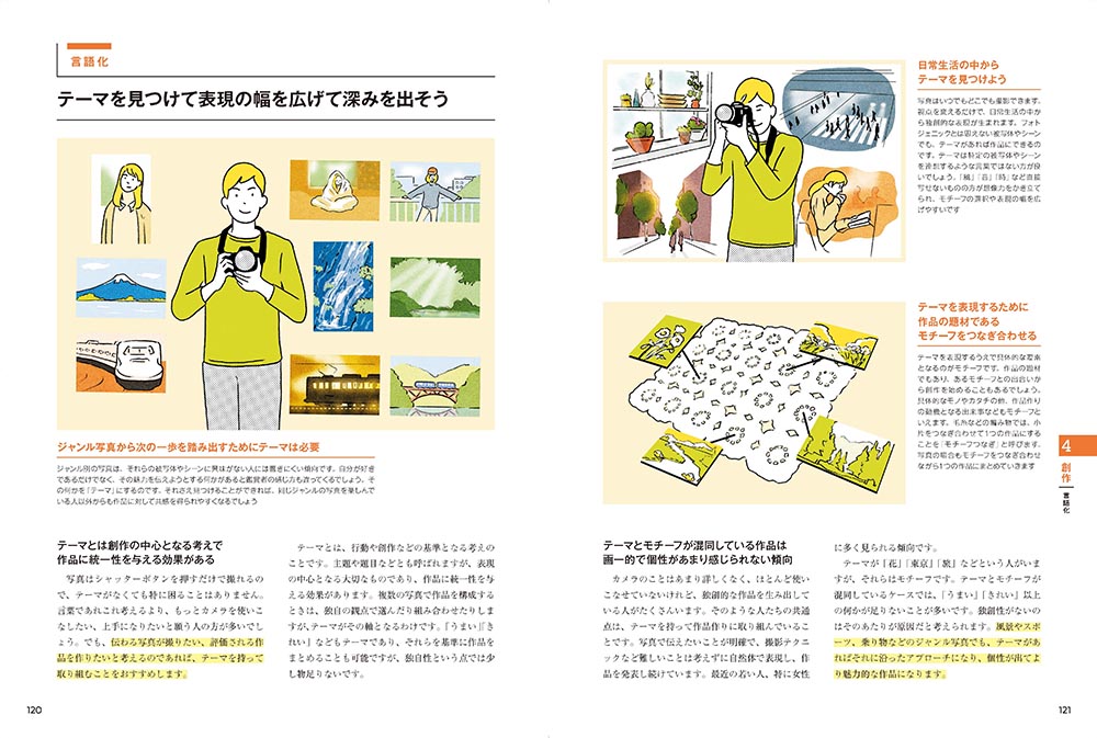 フォトコンテストへの挑戦や写真展示の方法、組写真の考え方、ポートフォリオの作り方など、写真を第三者に見せるためのヒント。