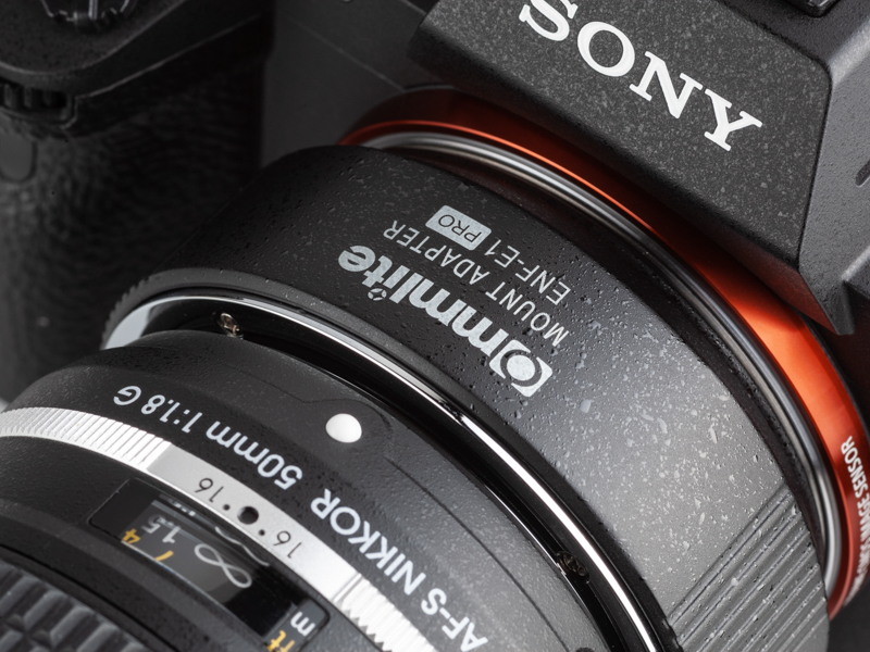 絞りリングのない、いわゆるGレンズに対応。カメラボディ側で絞りを制御できる。