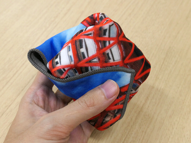 あとは余った部分を巻くだけ。