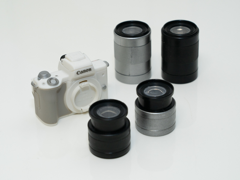 レンズの着脱が可能。