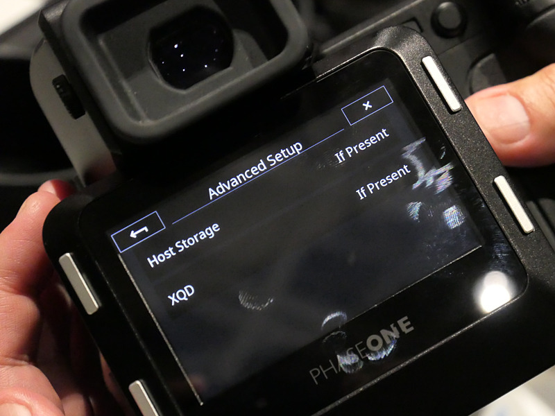 画像記録の詳細設定。保存先ごとにオンオフできる。Host Storageはテザー接続しているコンピューターへの保存。