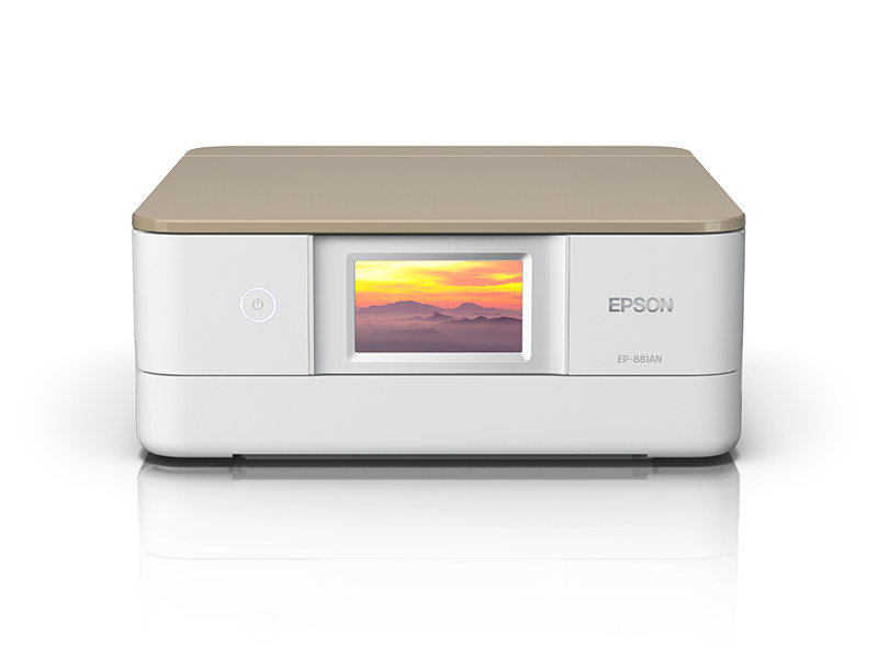 キャンペーン対象モデルのひとつ、EP-881AN（ニュートラルベージュ）。