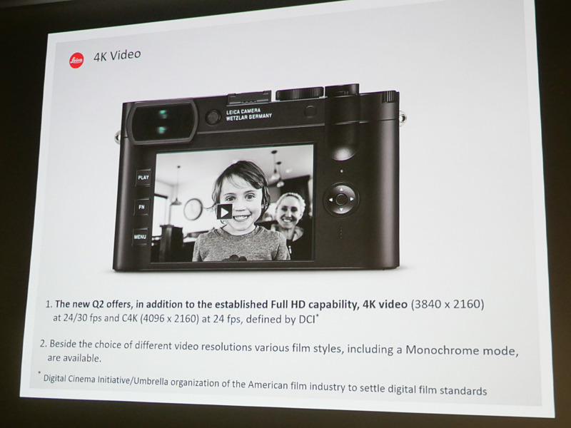 4K動画が撮れるようになった。モノクロームモードもある。