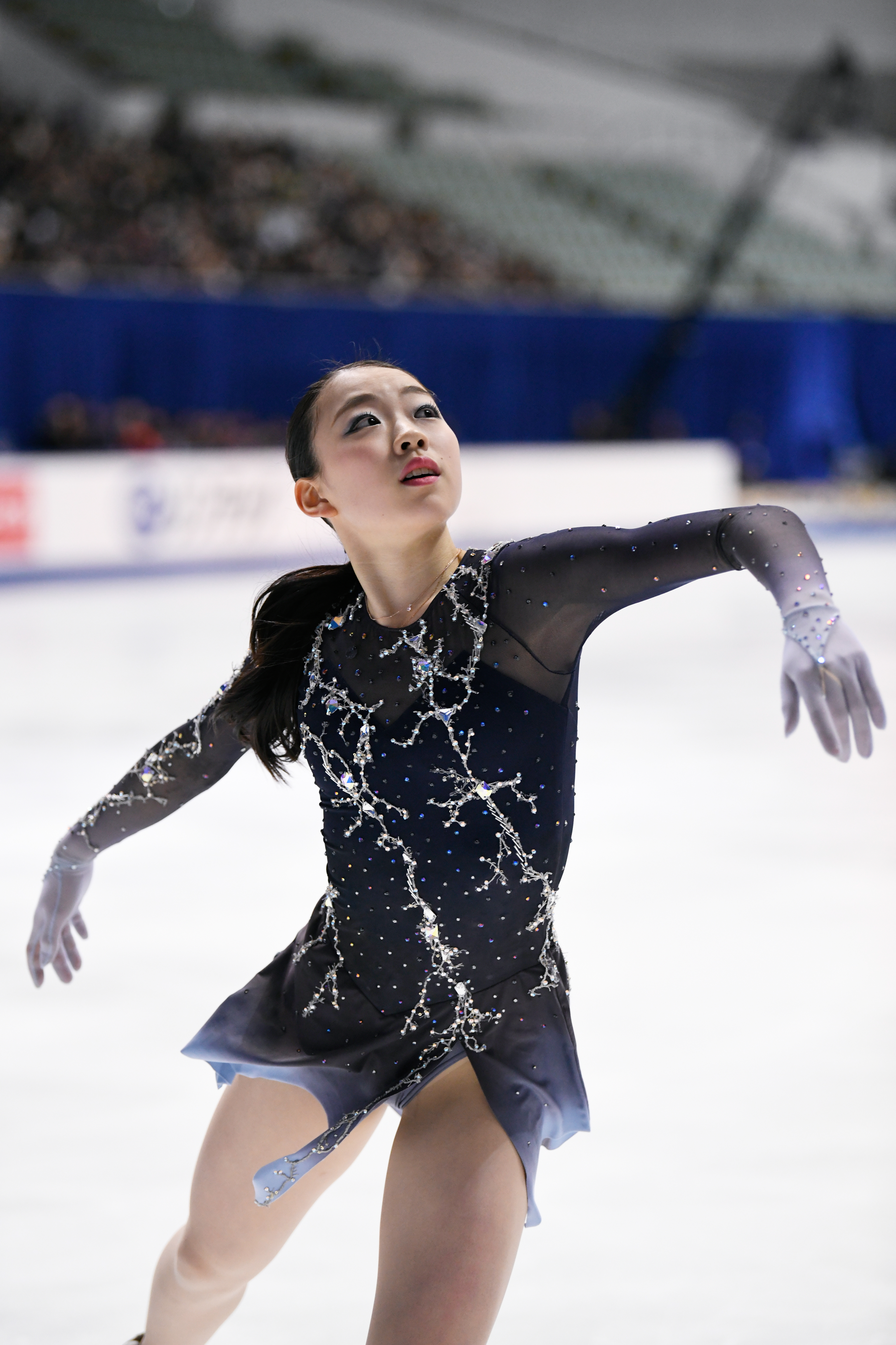 紀平梨花選手（撮影：能登直）<br><span class="fnt-85">ニコン D850 / AF-S NIKKOR 70-200mm f/2.8E FL ED VR / 130mm / マニュアル露出（F2.8・1/1,250秒） / ISO 2500</span>