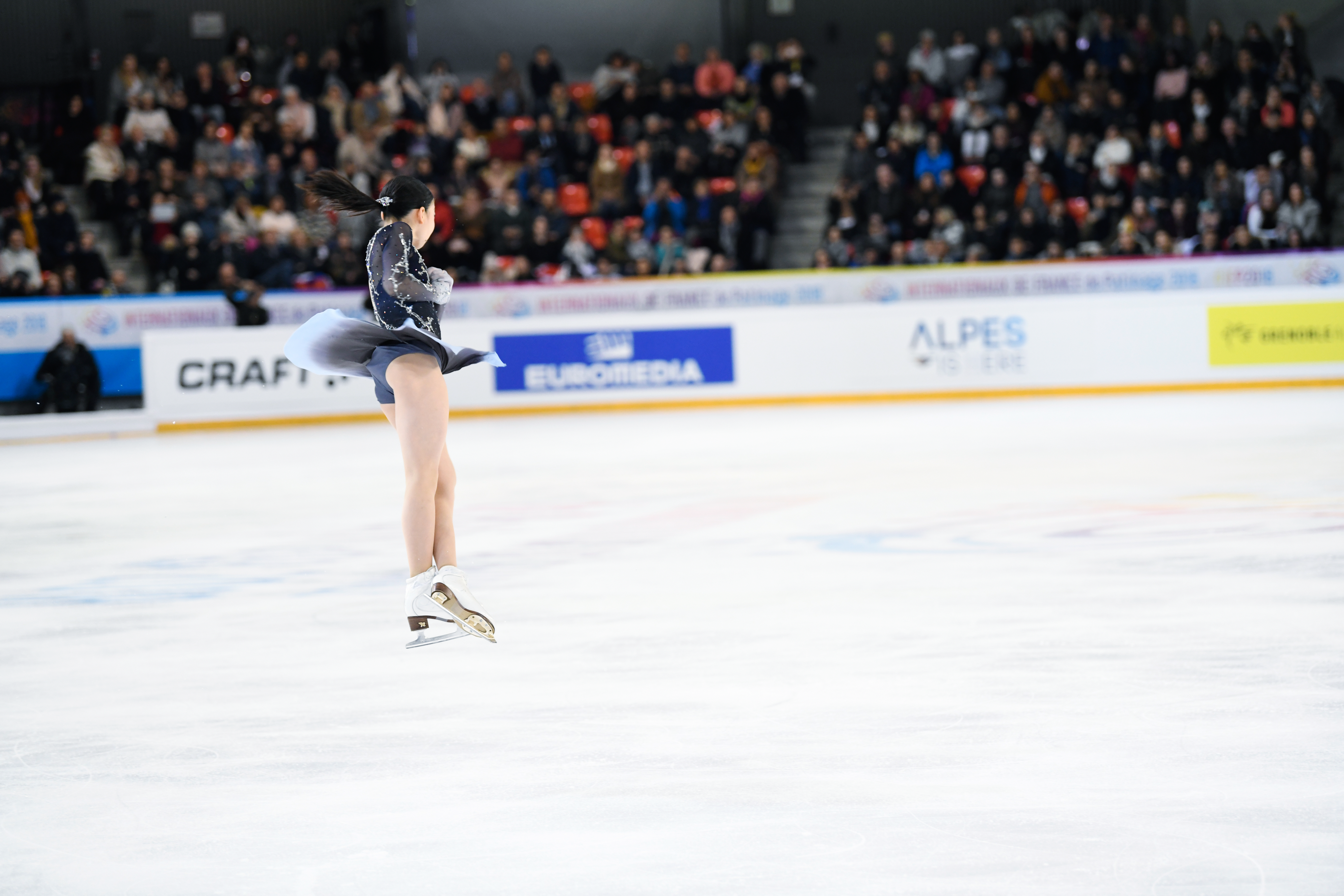 紀平梨花選手（撮影：能登直）<br><span class="fnt-85">ニコン D850 / AF-S NIKKOR 70-200mm f/2.8E FL ED VR / 135mm / マニュアル露出（F2.8・1/1,000秒） / ISO 2000</span>