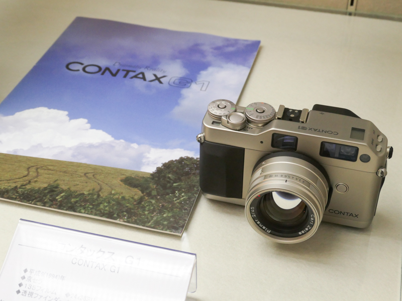コンタックスG1（平成6/1994年）。初のレンズ交換式AF透視ファインダーカメラ。
