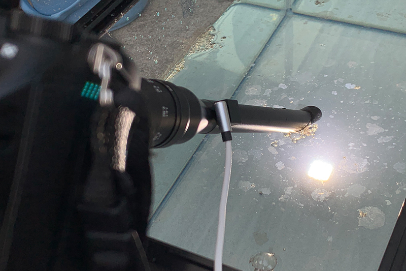 水槽内で光っているのがLitra torch 2.0。