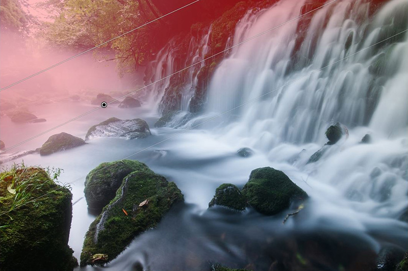 段階フィルターを適用しているところ。