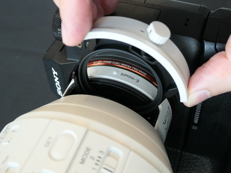 フィルターは40.5mmのドロップイン式。