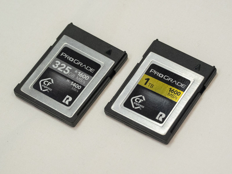 プログレードデジタルのブース内にも「R」ロゴ入りのCFexpressを見ることができた。