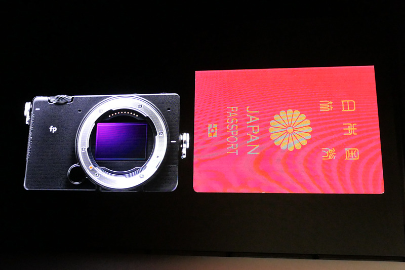 パスポートに隠れるほどのサイズに驚きの声が上がった。