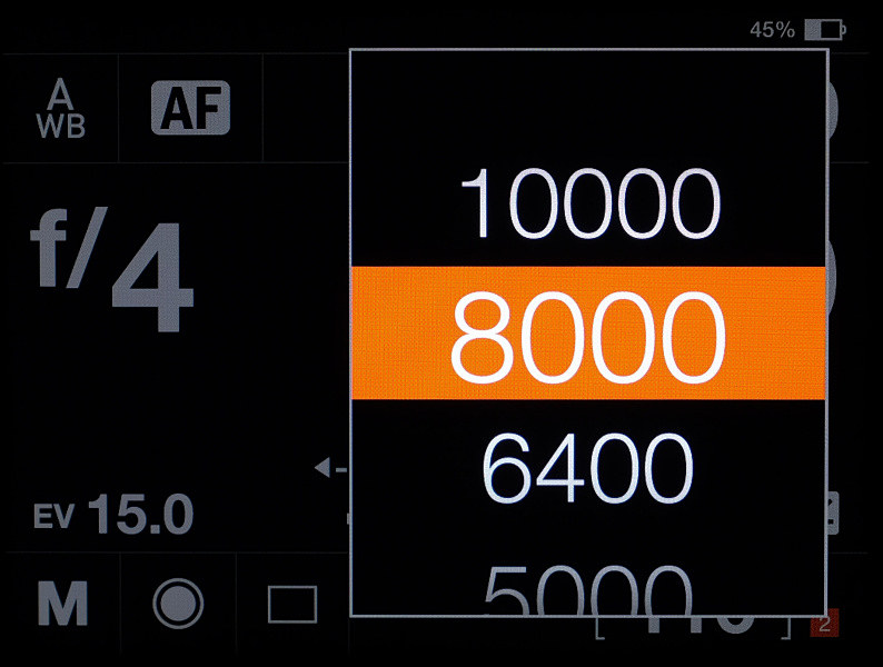 電子シャッターの最高速は1/10,000秒。
