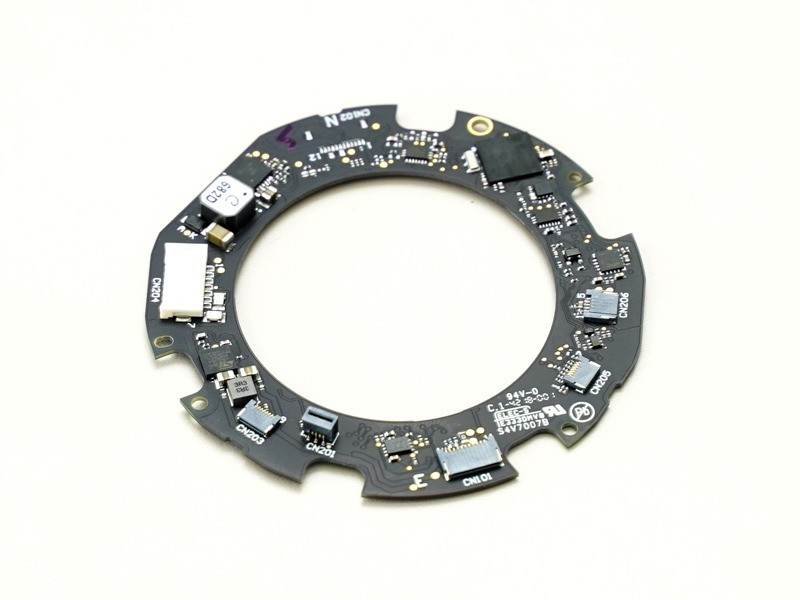 電子回路を搭載した基板。