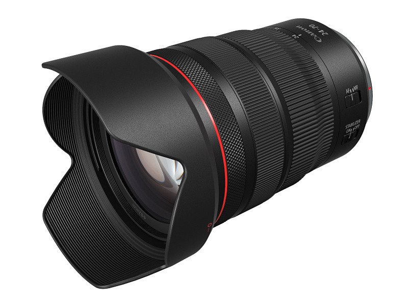 同梱のレンズフードを装着したところ