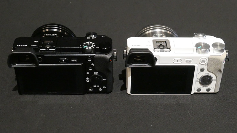 α6100（10月25日発売）。写真のパワーズームレンズキットは税別10万円前後の見込み。ブラックとホワイトの2色を用意する。<a href="https://dc.watch.impress.co.jp/docs/news/1203998.html" class="n" target="_blank">詳細記事はこちら。</a>
