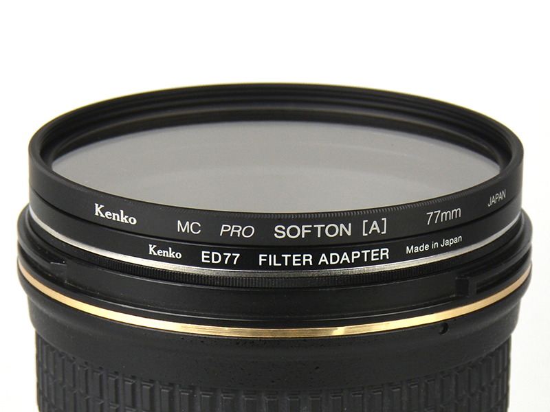 ねじ込み式フィルター(別売）を取り付けた例