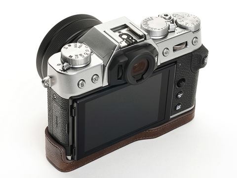 X-Tふた桁機、ライカQ2、EOS RP対応のレザー製ボディケース - デジカメ