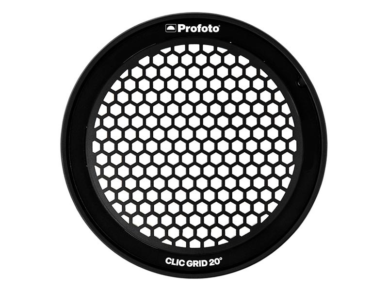 Clicライトシェーピングツールのひとつ、グリッド（20度）