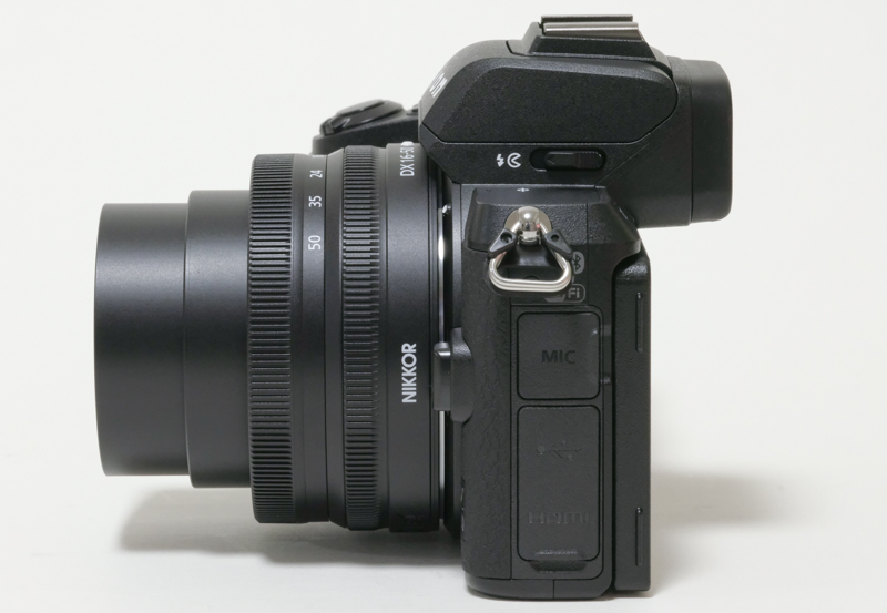 NIKKOR Z DX 16-50mmF3.5-6.3 VRを16mmまで繰り出した状態