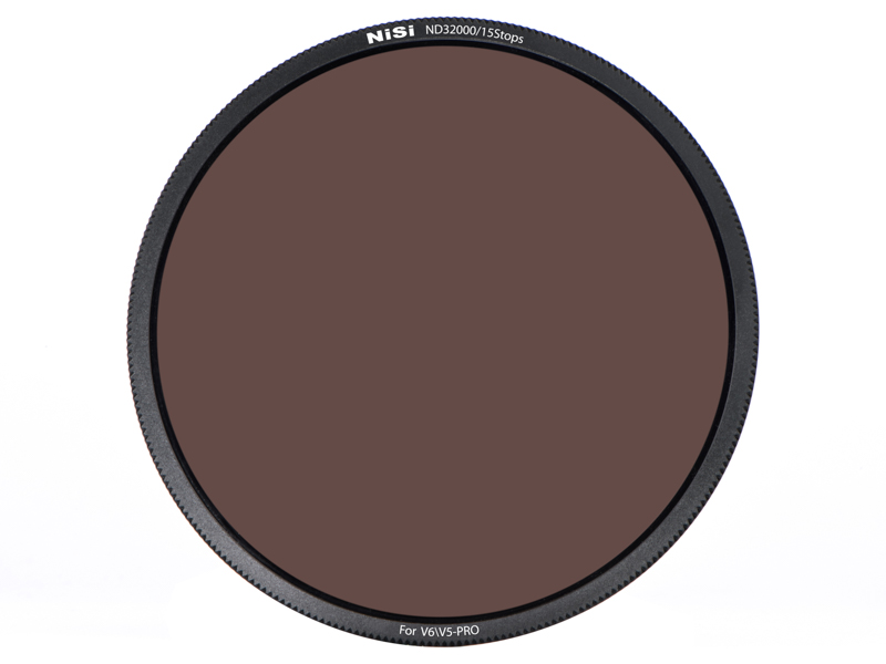 円形フィルター（写真はND32000）