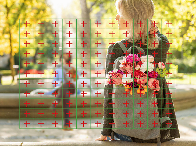 121点クロス測距のイメージ