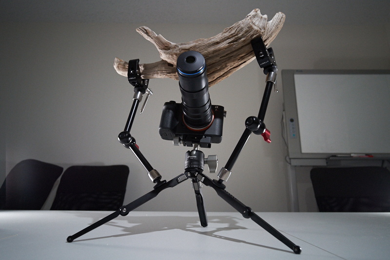 ハレ切りも自己完結（レフがなかったので、たまたまあった流木を持ち上げさせた）。