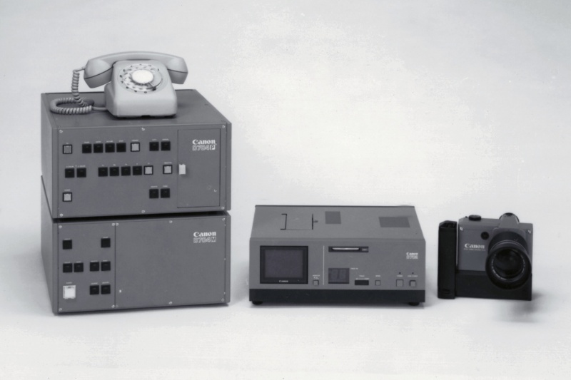 ロサンゼルスオリンピックで活躍したスチルビデオ伝送実験機器