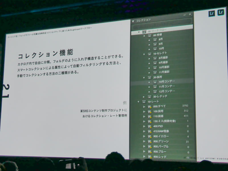 カタログ内はコレクションによって分類する。