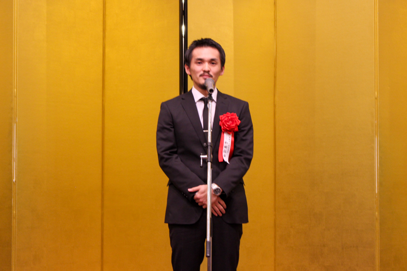 第15回名取洋之助写真賞を受賞した和田拓海さん。