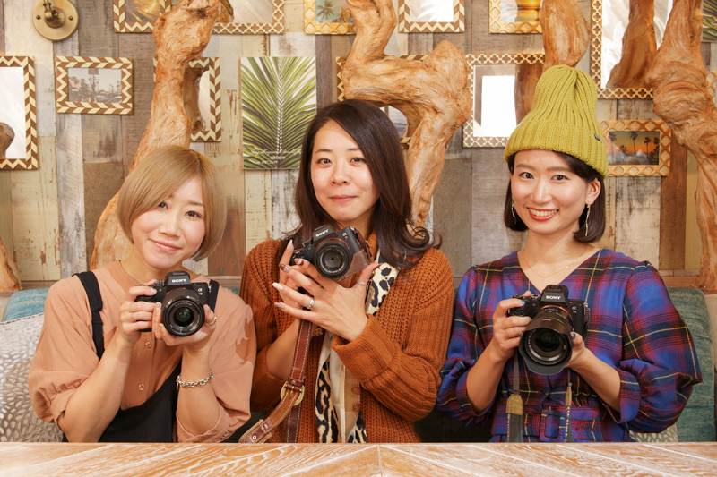 左から6151さん、中田久美子さん、詩歩さん。