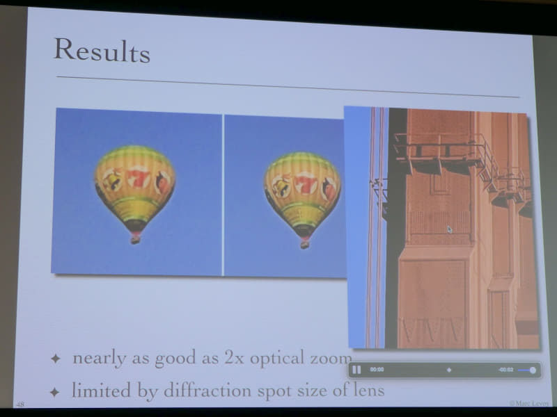 実際の画像。右の気球がPixelでより鮮明な画像。一番右はゴールデンゲートブリッジを離れた場所からズームで撮影したもの。