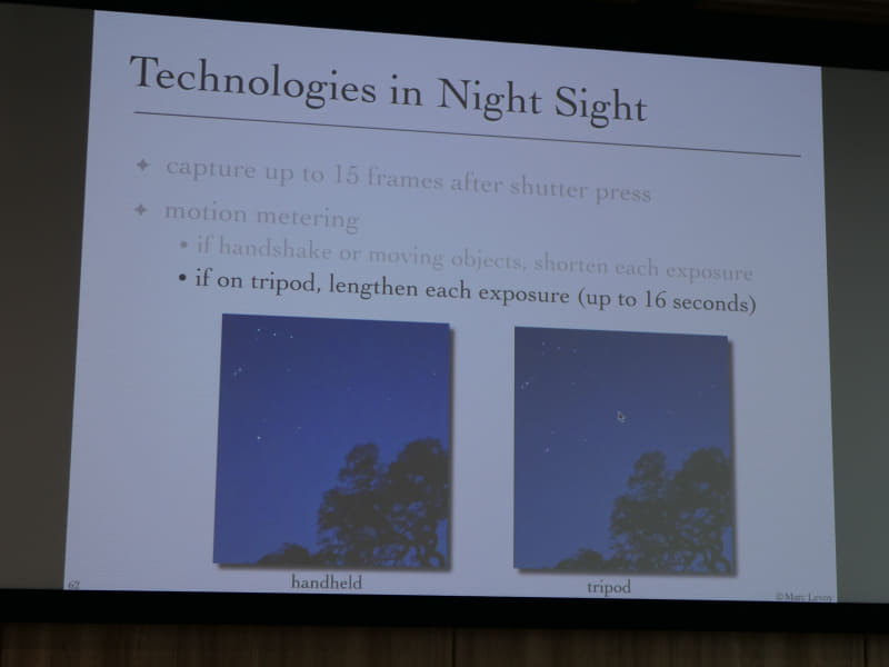 最大16秒・15枚の写真を合成して実現。