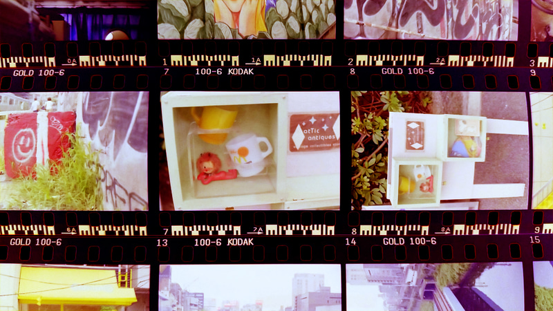 同上。こちらはできるだけフィルムに近づけて撮影したもの。