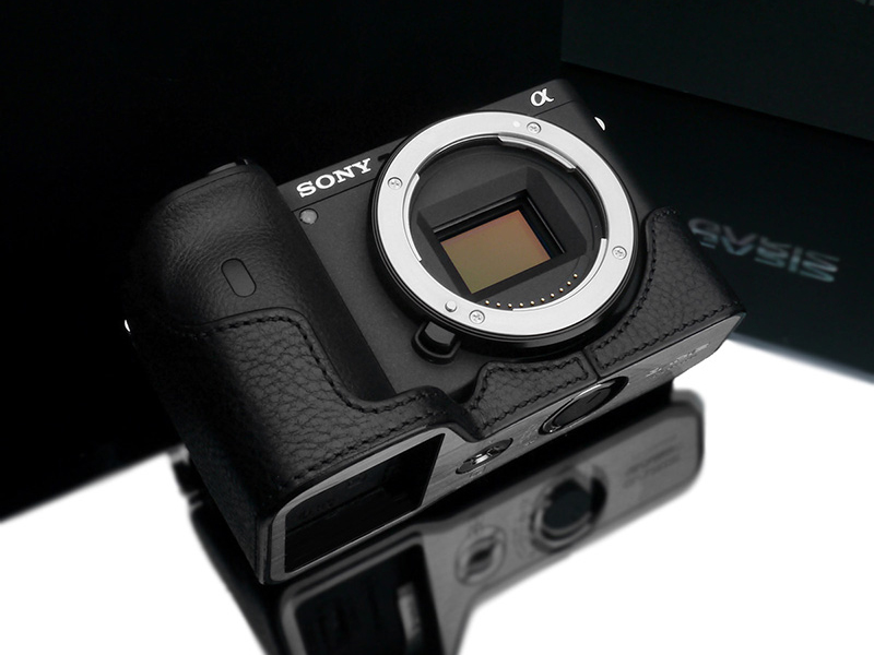 GARIZ SONY α6600 用 本革カメラケース ブラック