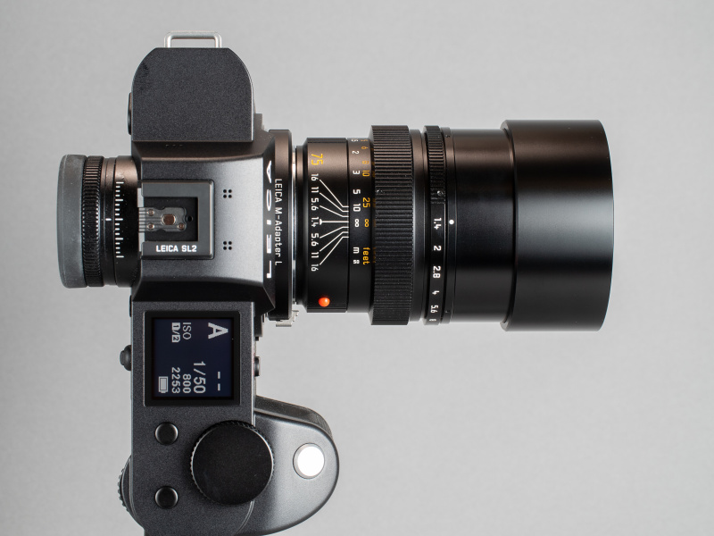 ライカ純正のMアダプターLを使えばレンズ側の6bitコードがボディへ伝達される。