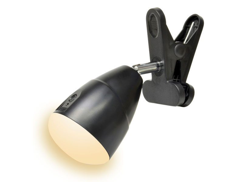 USB充電式LEDクリップライト ClipClamp（電球色3000K）